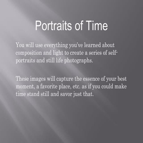 Portraits of time   2014