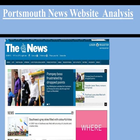 Portsmouth News Website Analysis
