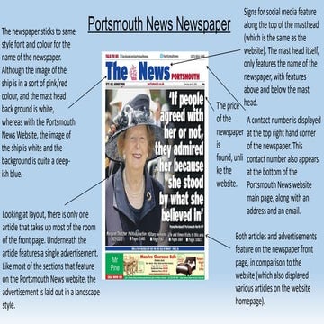 Portsmouth News Newspaper Comparison 