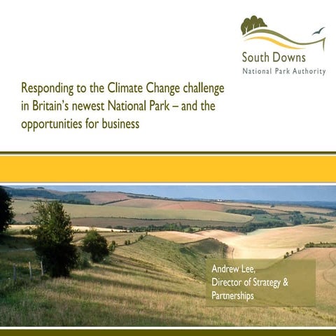 Responding to the Climate Change challenge in Britain’s newest National Park