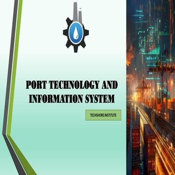 Port Technology and Information Systems in Modern Logistics