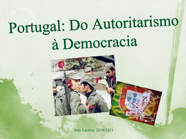 Portugal do autoritarismo à democracia