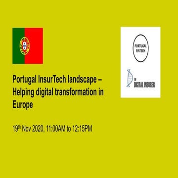 Portugal InsurTech landscape – Helping digital transformation in Europe