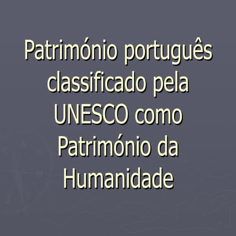 Portugal Na Unesco