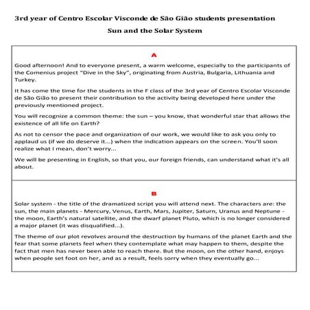 Sun and the Solar System