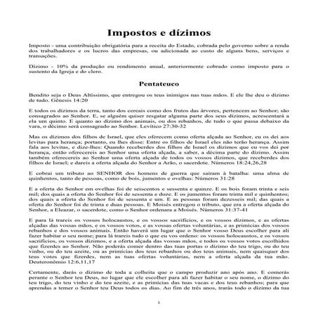Portuguese Brazil - Tax and Tithe Biblical Principles.pdf