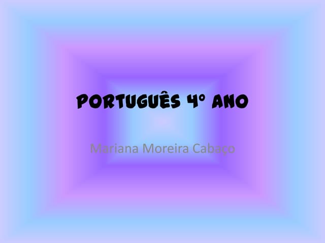 Português 4º ano