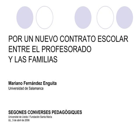 Por Un Nuevo Contrato Escolar