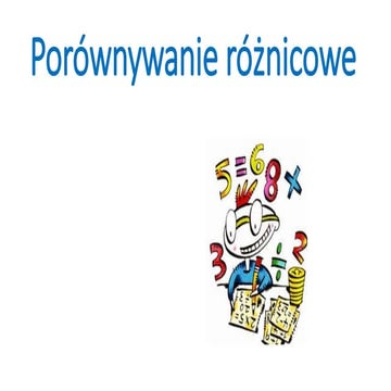 Porównywanie różnicowe