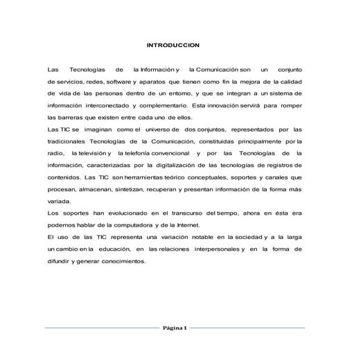 uso de las tics en la facultad de humanidades y ciencias de la educacion