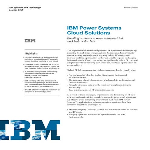 IBM Power Cloud Solutions