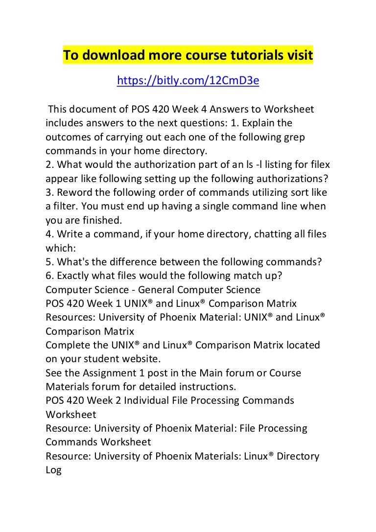 Pos 420 unix worksheet essay example 08 image