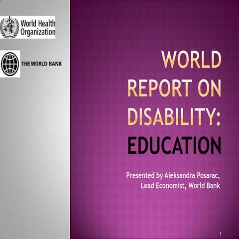 World Report on Disability: Education