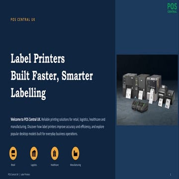 Label Printers Built for Faster, Smarter Labelling | PPTX