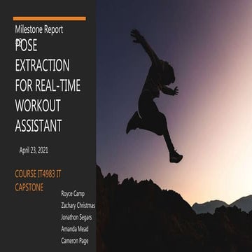 Pose Extraction for Real-Time Workout Assistant: Milestone 3