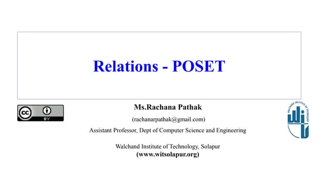 Poset in Relations(Discrete Mathematics)