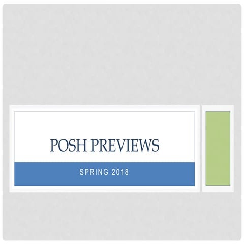 POSH Spring Preview
