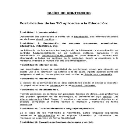 Posibilidades y limitaciones