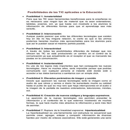 Posibilidades y limitaciones