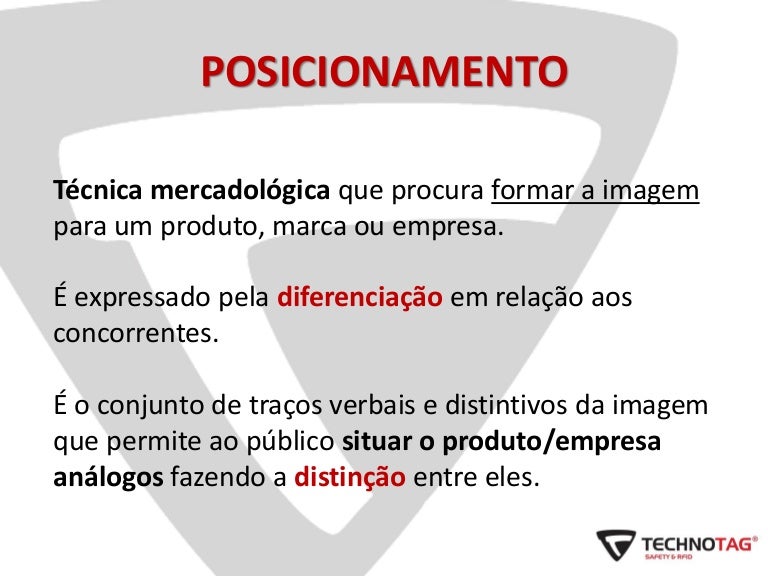 é Correto Afirmar Que O Posicionamento De Marcas Implica Em