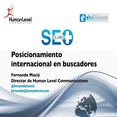 Posicionamiento internacional en buscadores 2012