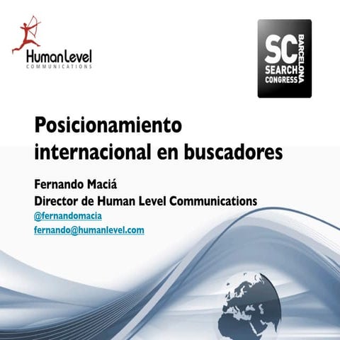 Posicionamiento internacional en buscadores 2013