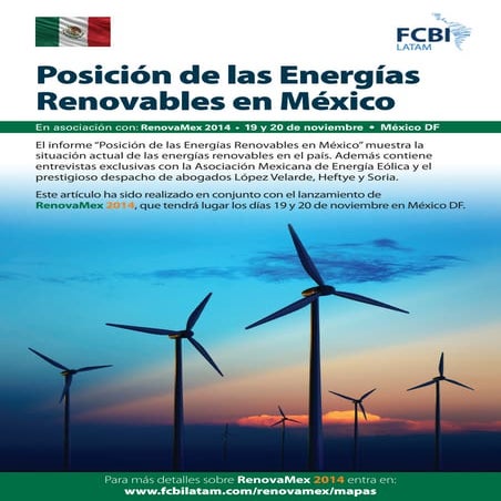 Posición de las Energías Renovables en México | PDF