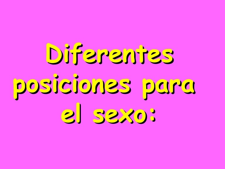 Posiciones De Sexo