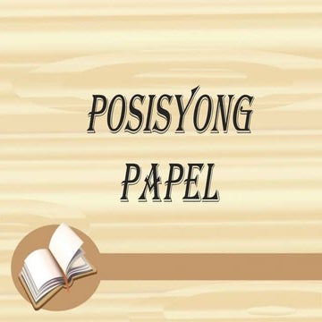 Posisyong Papel.Filipino sa Piling Larang pptx