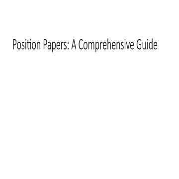 position paper | PPTX