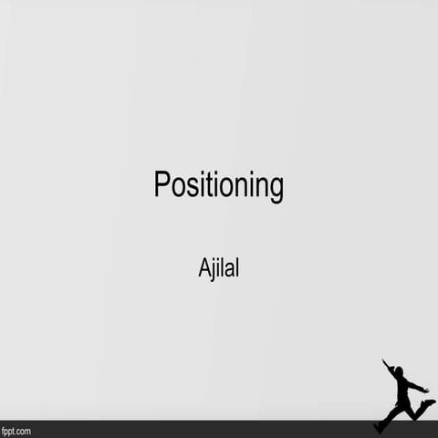 Product Positioning