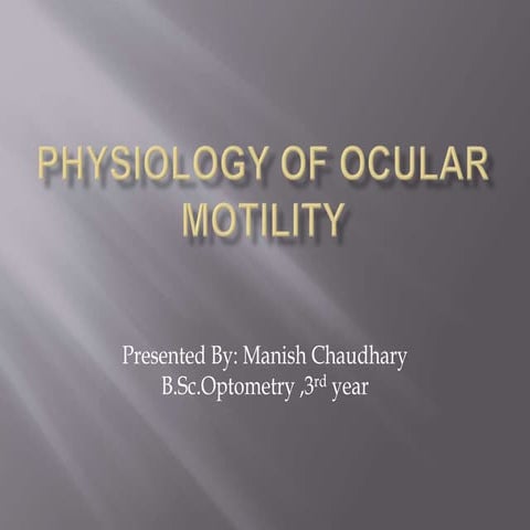 Position of gaze and axes
