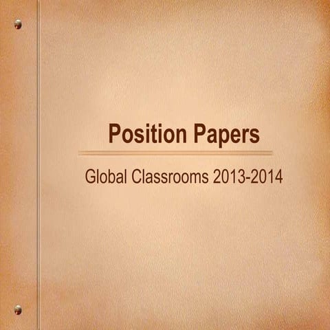 Position paper