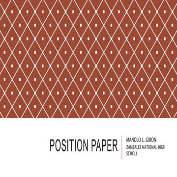 Position paper