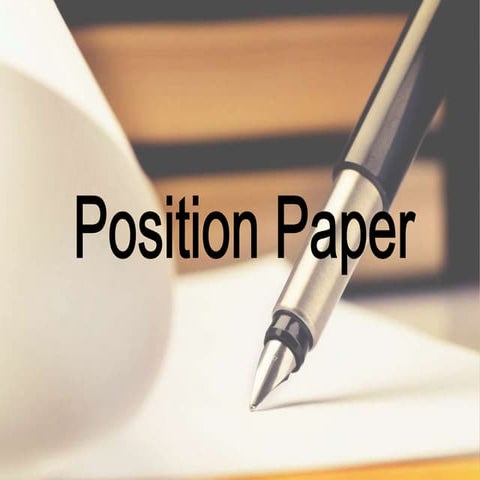 Position Paper | PPTX