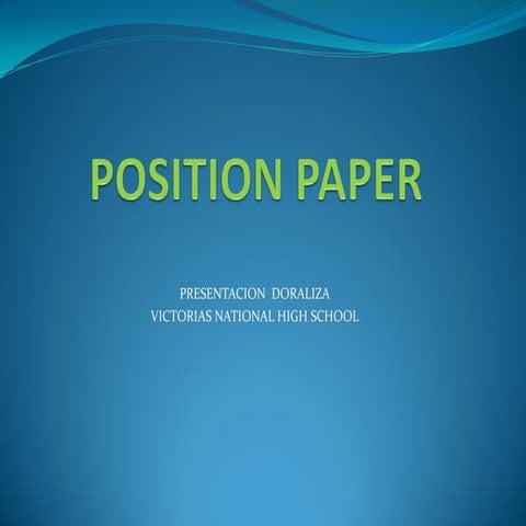 Position paper