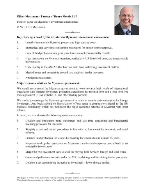 Position paper  myanmar investment environment (0115)