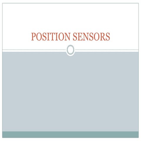 Position sensors