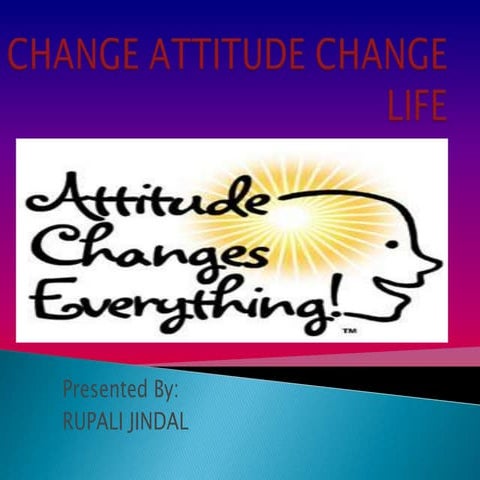 Positive  attitude ppt