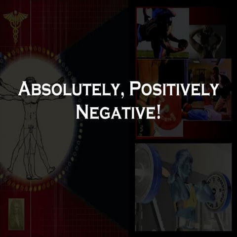 Positively negative!