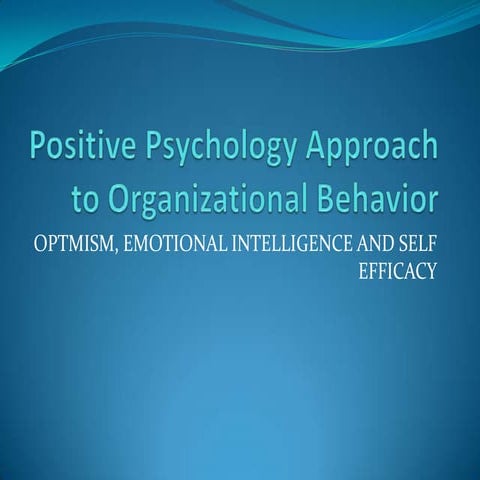 Positive psychology