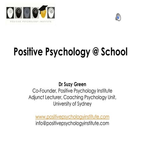 Positive psychology   appreciative inquiry workshop