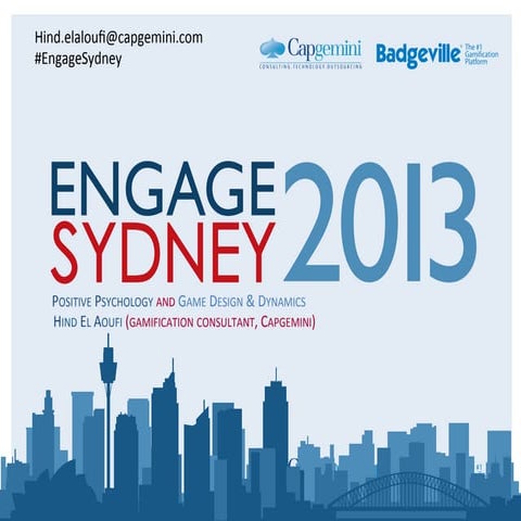 Positive psychology and game design & dynamics: Hind el Aoufi