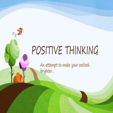 Positive thinking
