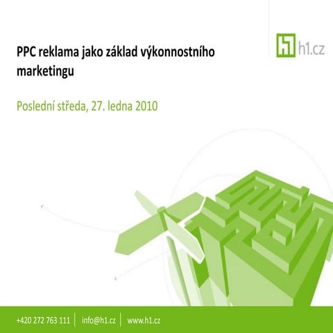 PPC reklama jako základ výkonnostního marketingu 