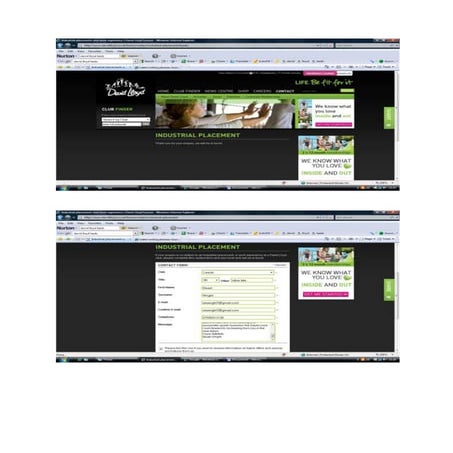 Possible work placement opportunities