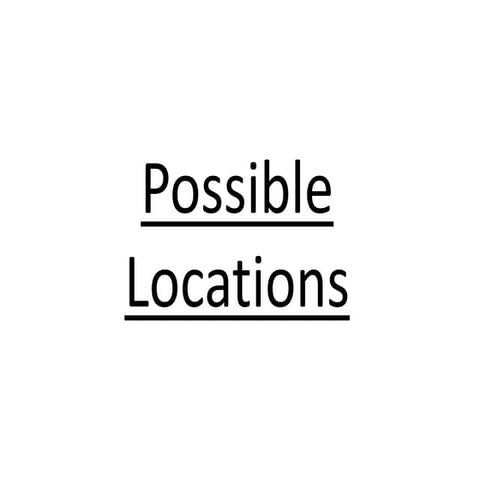 Possible locations