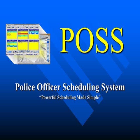 Police Officer’s Scheduling System | PPSX