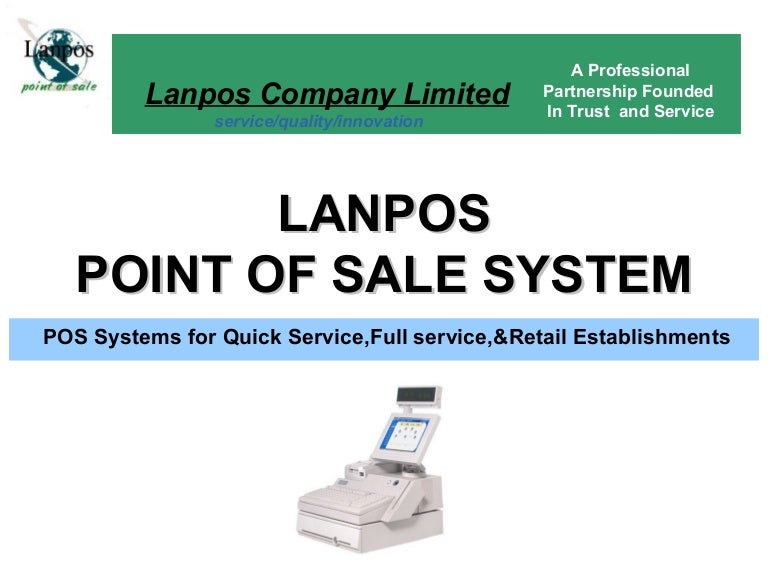 pos system with barcode printer and scanner