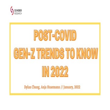 Post-Covid GenZ Trends to Watch in 2022
